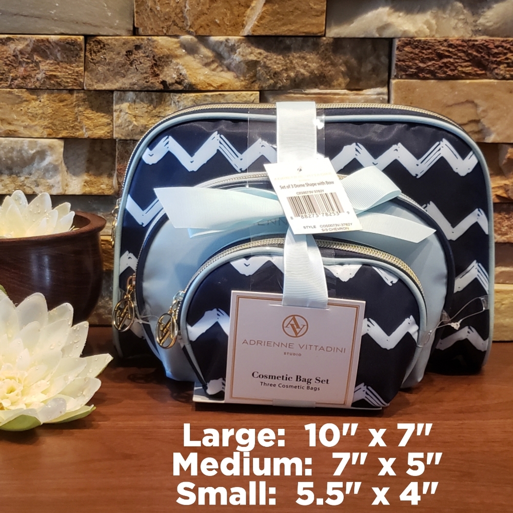 NEW Tri-Coastal set of 3 Cosmetic Cases